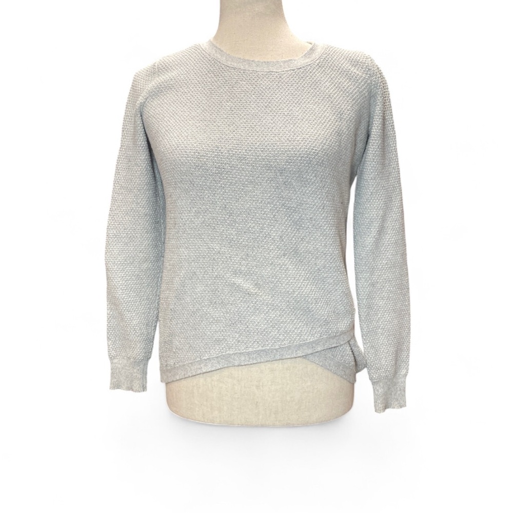 Madewell Gray Green Cotton‎ Knit Crewneck Sweater Womens XS